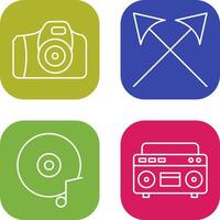 Camera and Arrows Icon vector