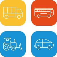 Truck and Bus Icon vector