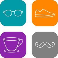 Sunglasses and Shoe Icon vector