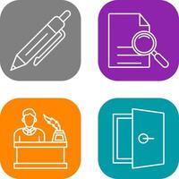 Pen and search Icon vector