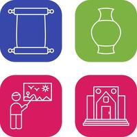 Scroll of Paper and Antique Icon vector