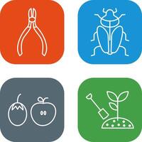 Cutter and Insect Icon vector