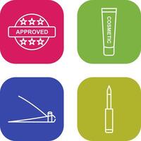 Approved and Creem Icon vector