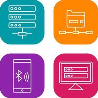 Server and Network Icon vector