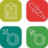 Diagnosis and Dropper Icon vector