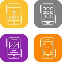 Voice Record and Device Icon vector