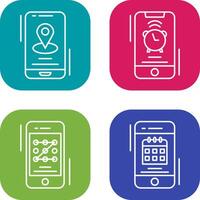 Map and Alarm Icon vector