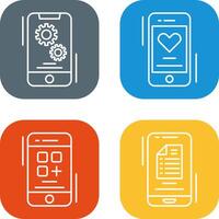 Setting and Favourite Icon vector