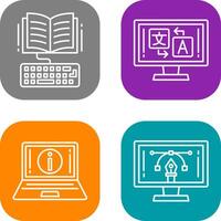 Study and Language Icon vector