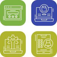 Rating and Data Storage Icon vector