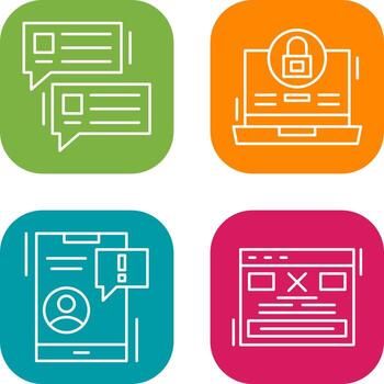 Lock and Project Consulting Icon vector
