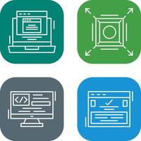 Pop Up and Maximize Icon vector
