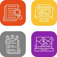Details Looking and Adaptive Icon vector