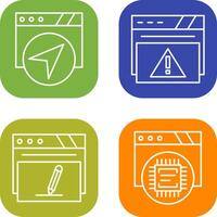 Navigation and Alert Icon vector
