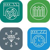 Update and Calendar Icon vector