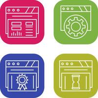 Dashboard and Browser Icon vector