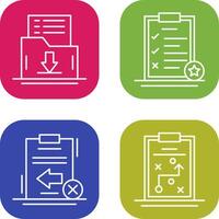 Save List and Task List Icon vector