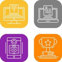 Quiz and Registration Icon vector