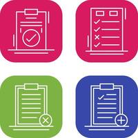 Today to Done Check List and Checkmark Icon vector