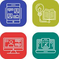 Conversation and Knowledge Icon vector