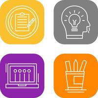 Contract and Idea Icon vector