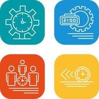 Time Management and Time Management Icon vector