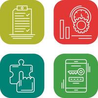 Check List and Performance Icon vector