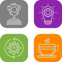 Trophy and Innoation Icon vector