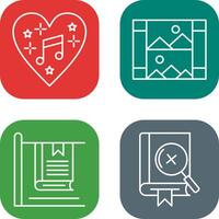 Music and Gallery Icon vector