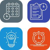 Deadline and Task Management Icon vector