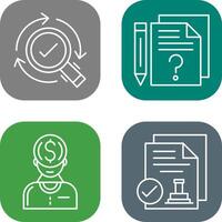 Research and Question Icon vector