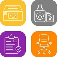 archivo gabinete y tinta cartucho icono vector