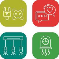 Socket and Chat Icon vector