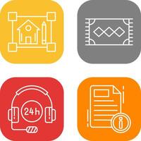 blueprint and rug Icon vector