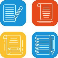 checklist and document Icon vector