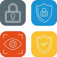 Lock and Privacy Icon vector