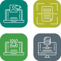 Call and Scan Icon vector