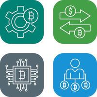 Setting and Money Exchange Icon vector