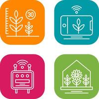 Growth and Device Icon vector