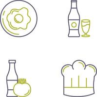 Breakfast and Bear Icon vector