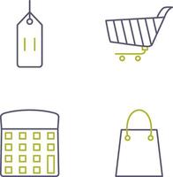 deals and shopping cart Icon vector