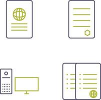global report and reports Icon vector