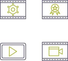 Web Optimization and Web Award Icon vector
