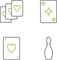 Deck of Card and Card Icon vector