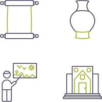 Scroll of Paper and Antique Icon vector