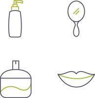 Cosmetic Product and Mirror Icon vector