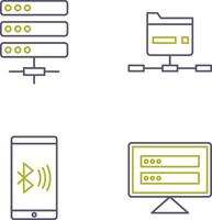 Server and Network Icon vector