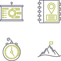 Presentation and Address Icon vector