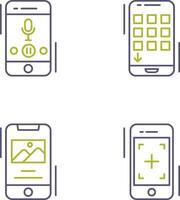 Voice Record and Device Icon vector
