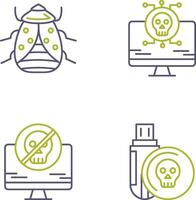 Bug and Virus Icon vector